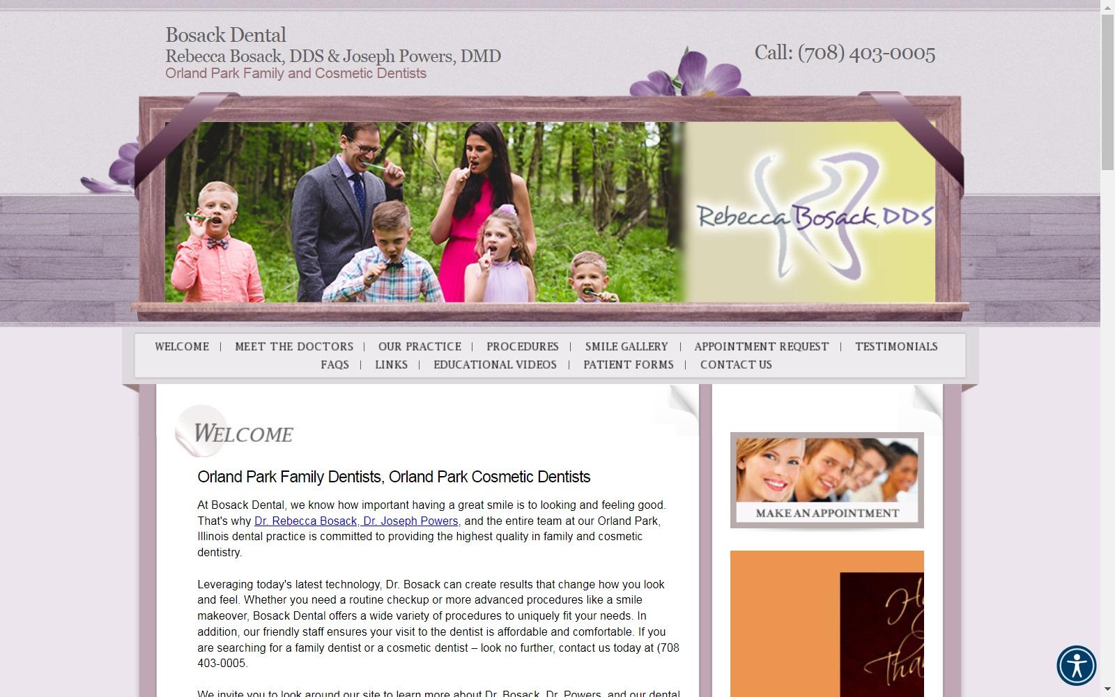 Bosack Dental screenshot