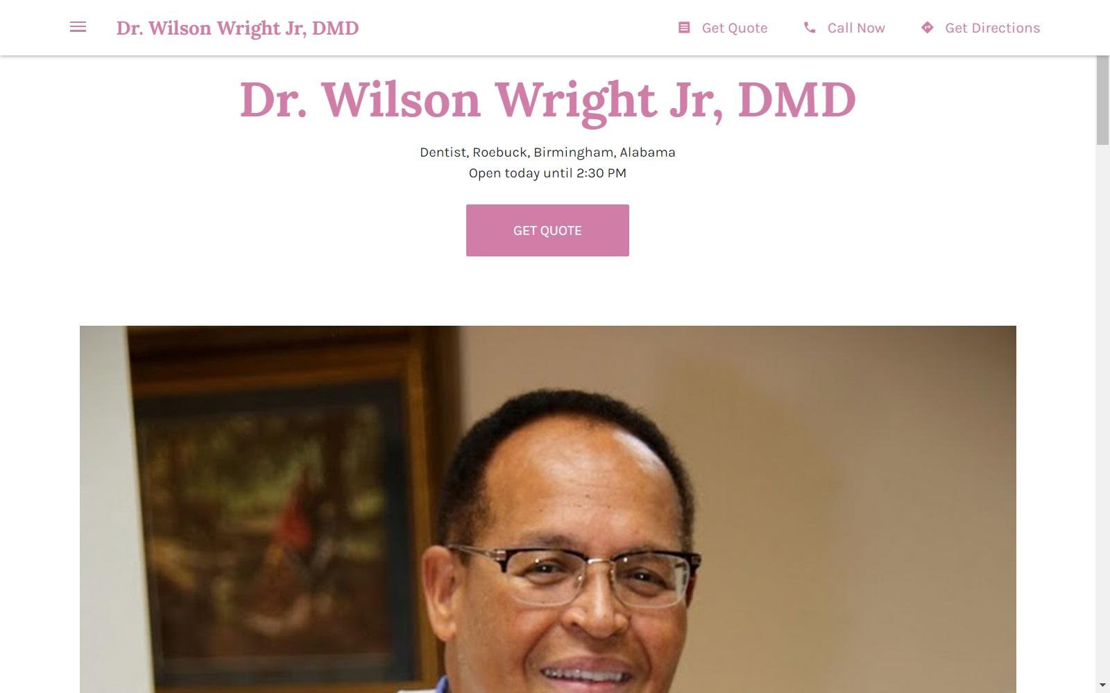 Dr. Wilson Wright Jr, DMD screenshot