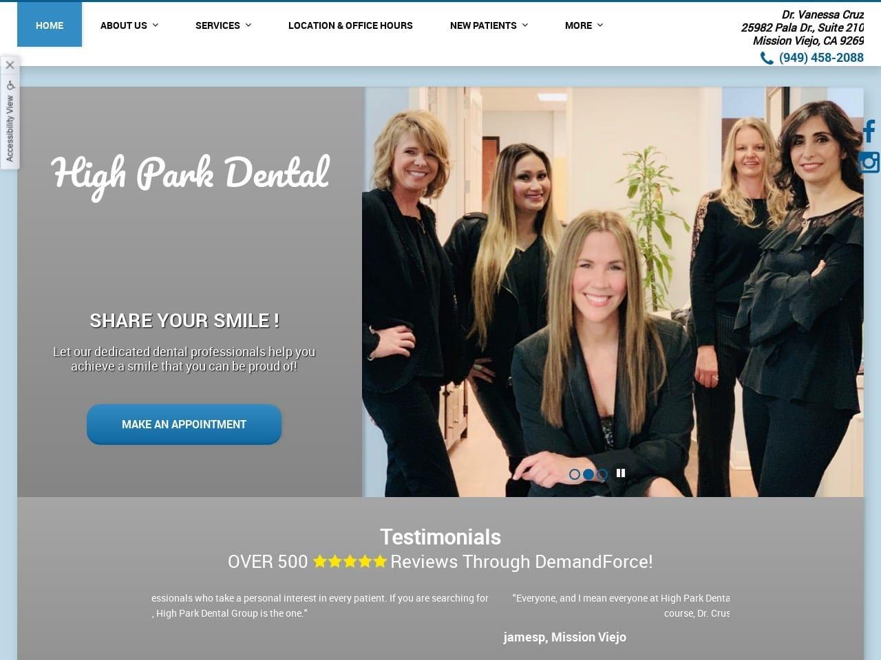 Highpark Dental screenshot