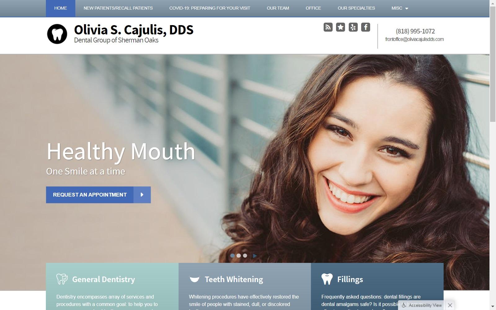 Dr. Olivia S. Cajulis DDS screenshot