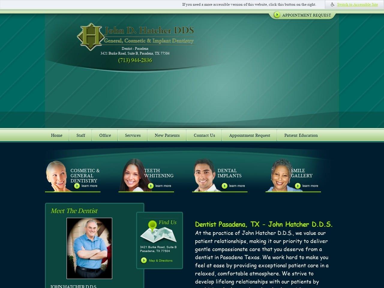 John D. Hatcher DDS screenshot