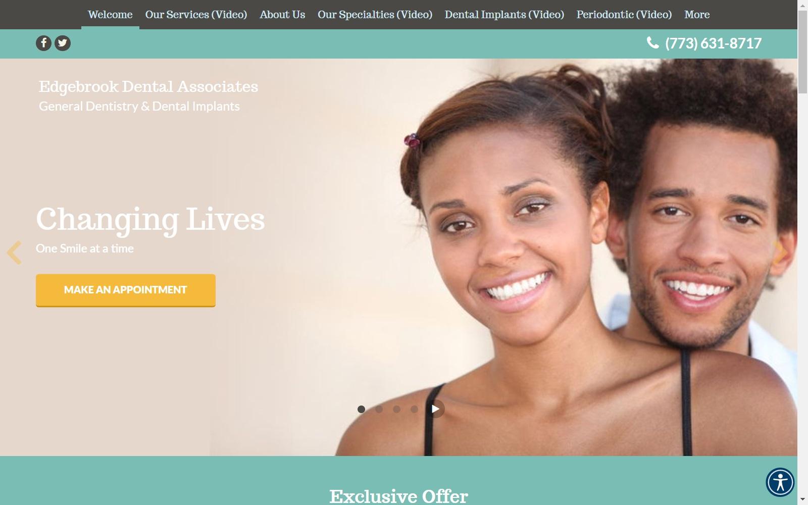 Edgebrook Dental Associates screenshot