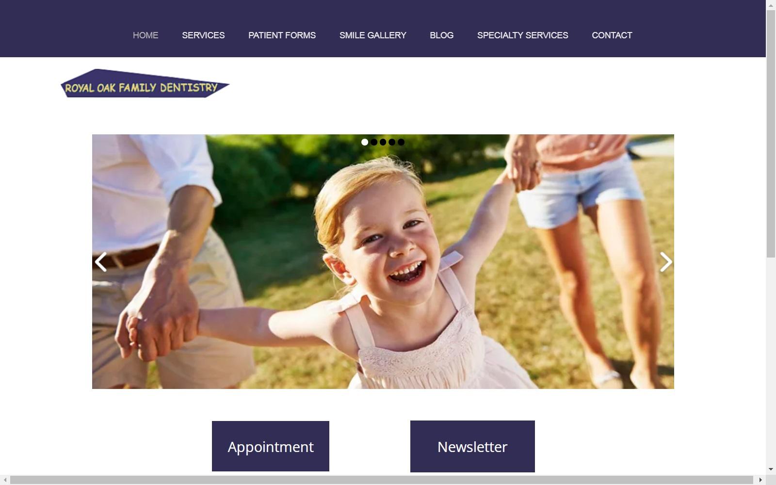 Royal Oak Family Dentistry Costello Elina W DDS screenshot