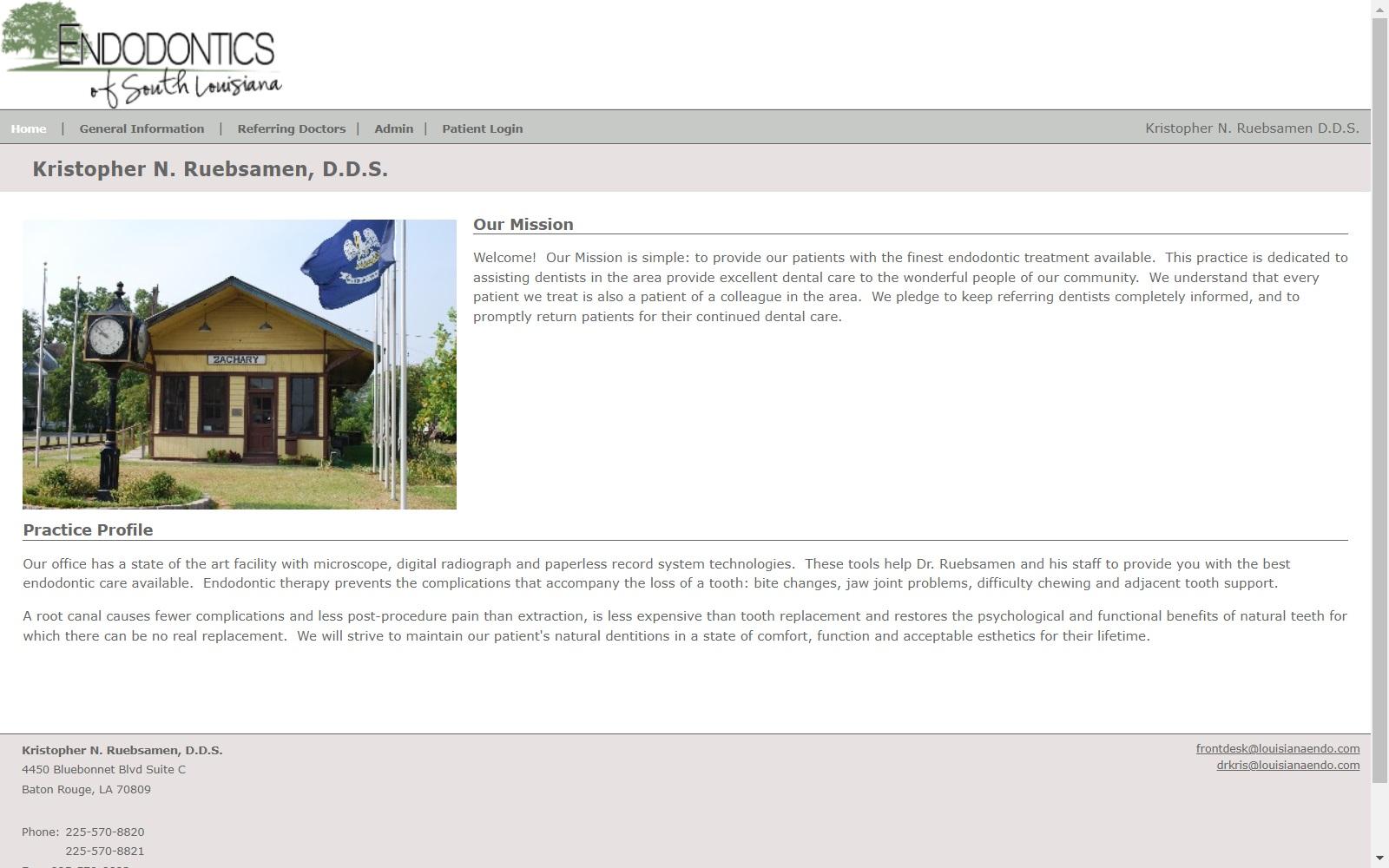 Dr. Kristopher N. Ruebsamen DDS screenshot
