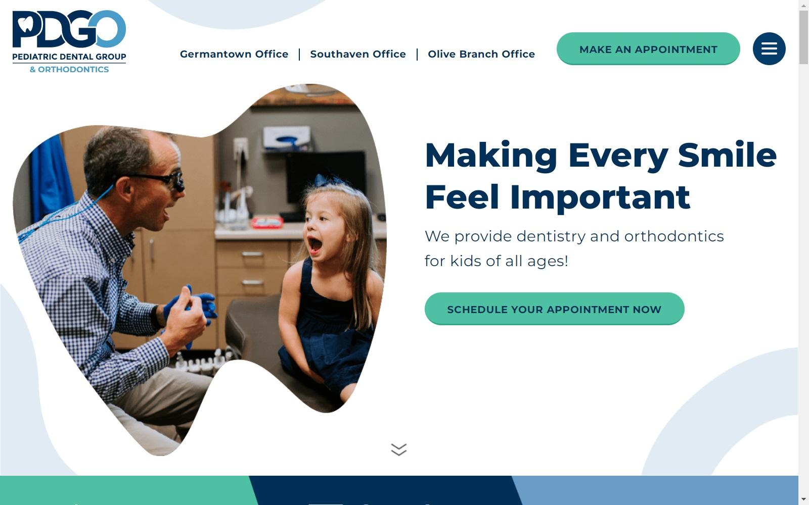 Pediatric Dental Group & Orthodontics screenshot