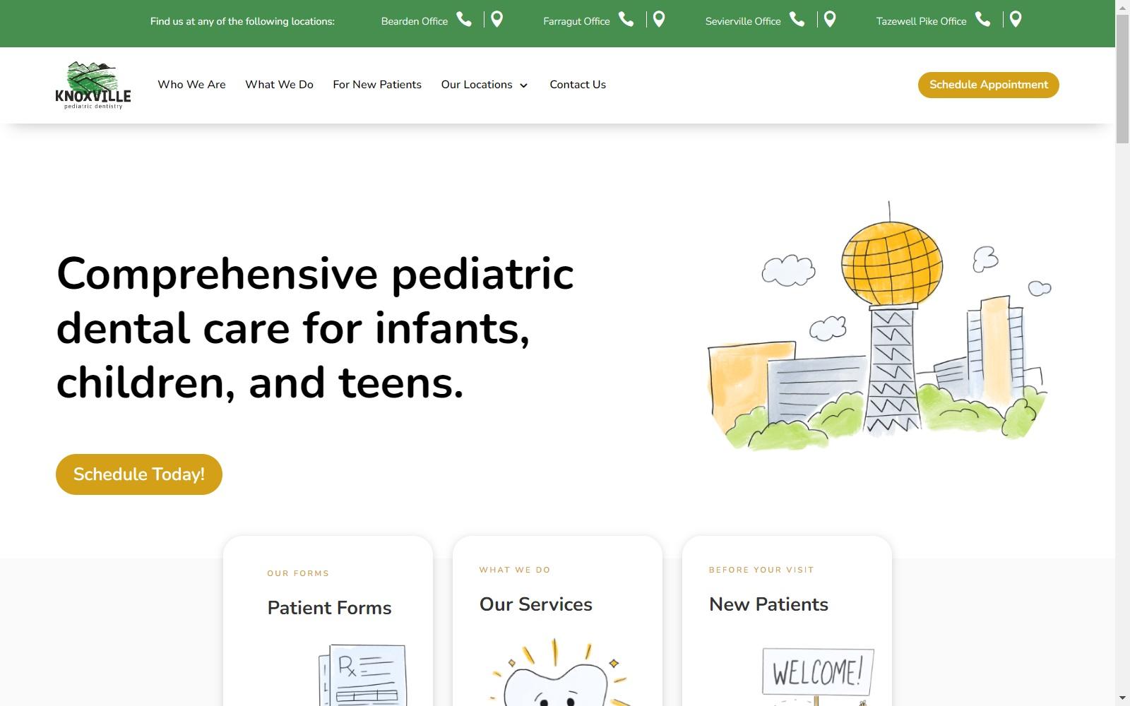 Knoxville Pediatric Dentistry: Dr. Bo Townsend, D.D.S. screenshot
