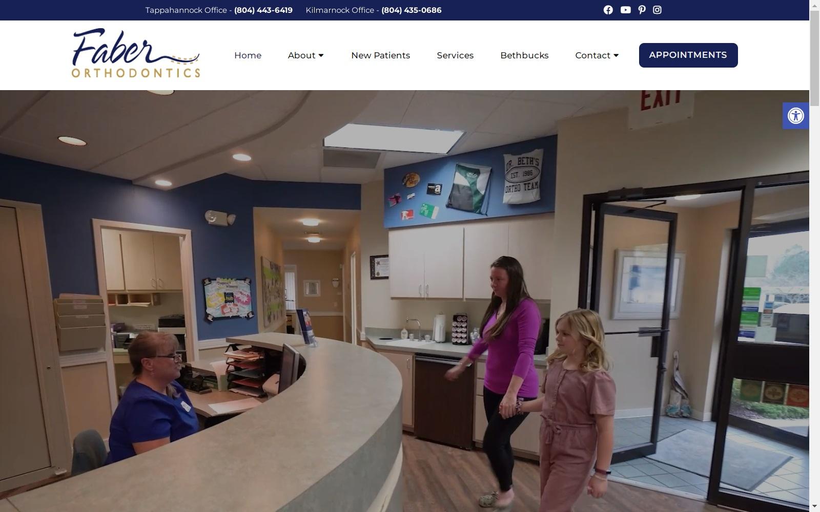 Faber Orthodontics Beth L. Faber DDS MS screenshot