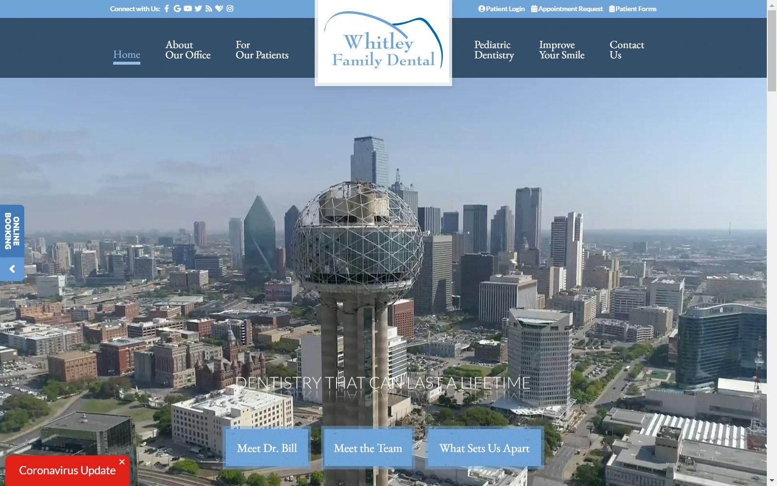 Whitley Family Dental screenshot