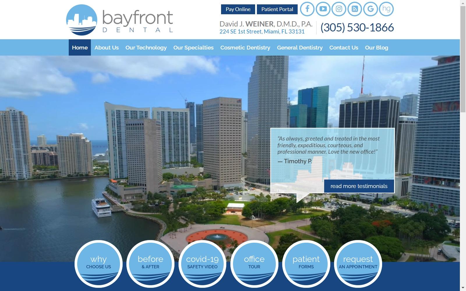 Bayfront Dental screenshot
