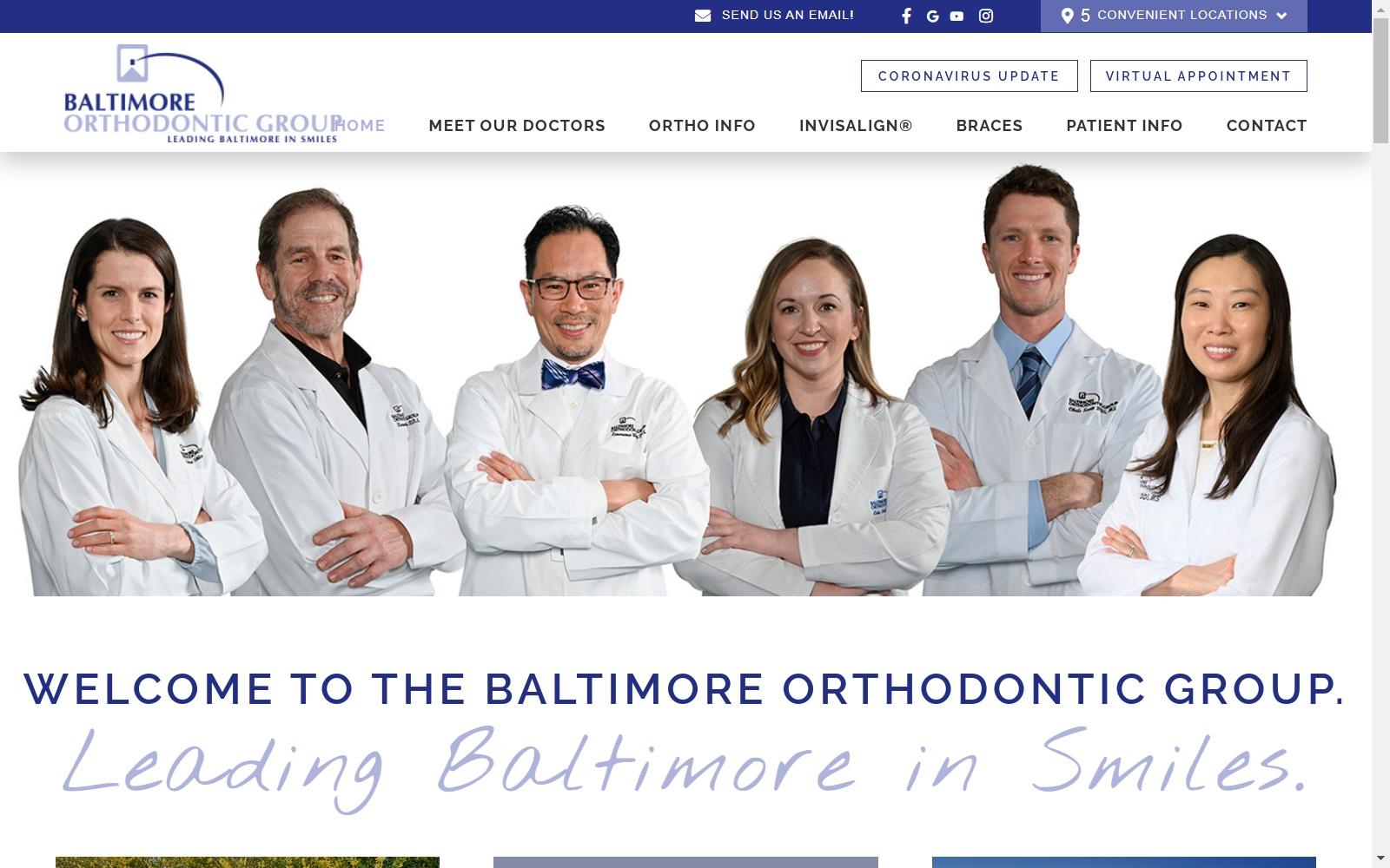 Baltimore Orthodontic Group screenshot