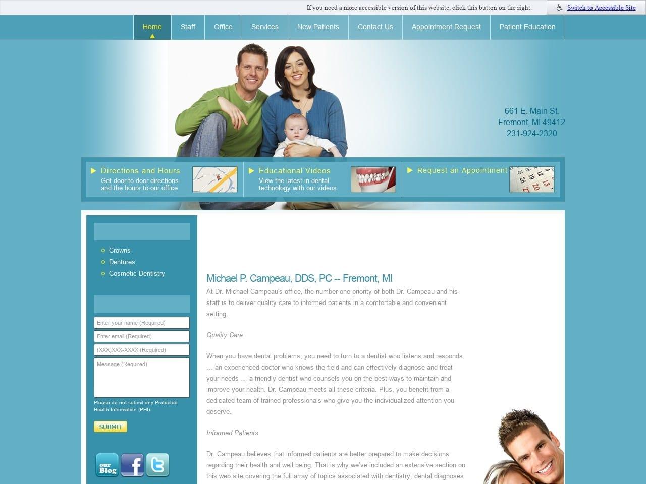 Michael P. Campeau DDS PC screenshot