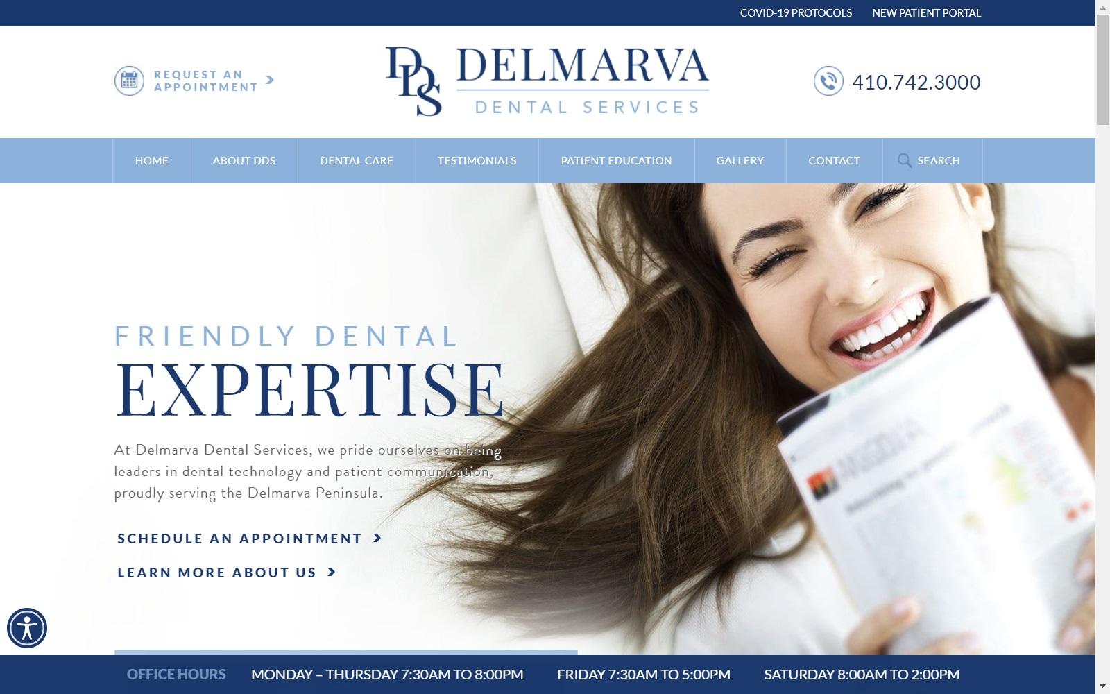 Delmarva Dental Services screenshot
