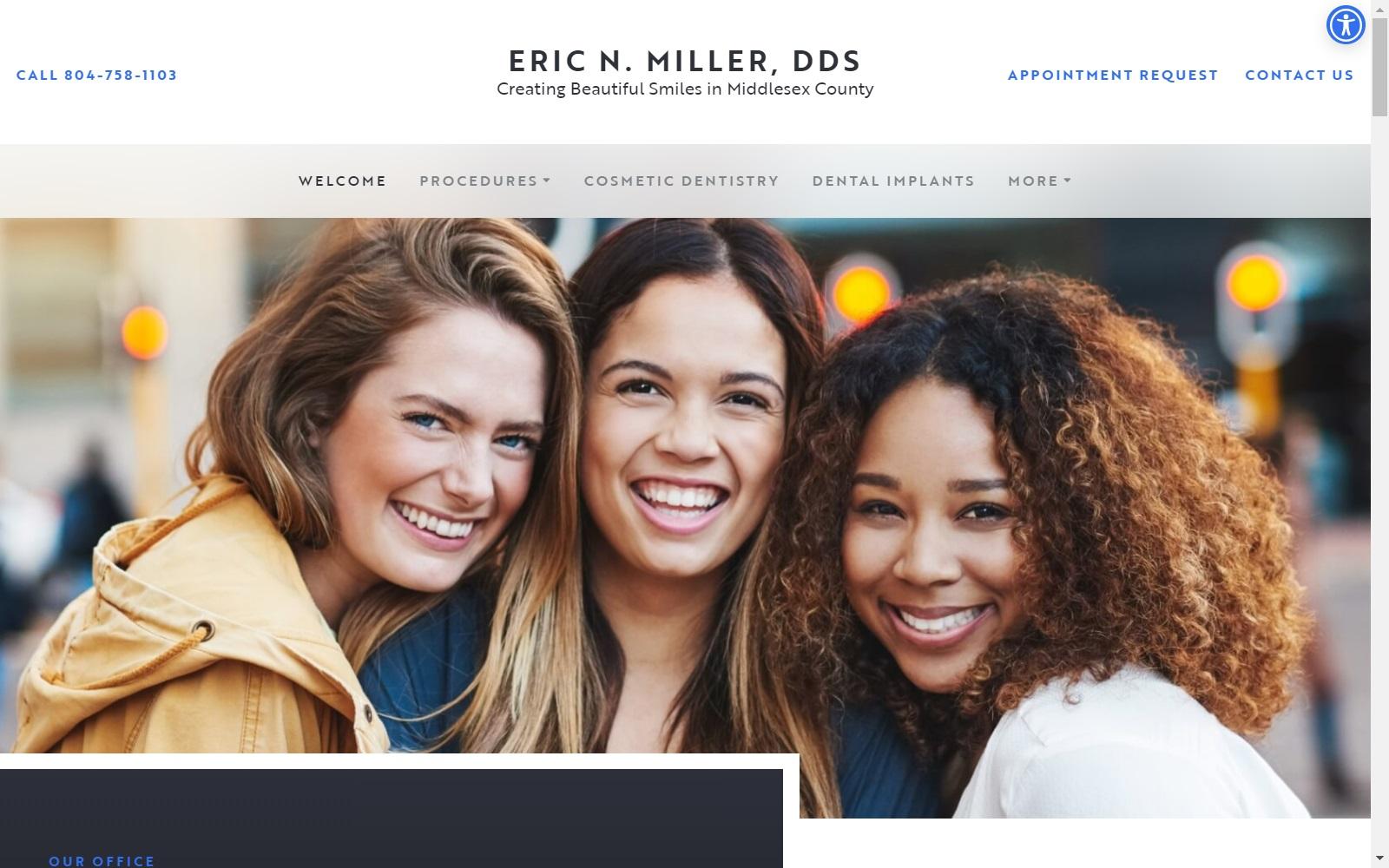 Eric N. Miller, DDS screenshot
