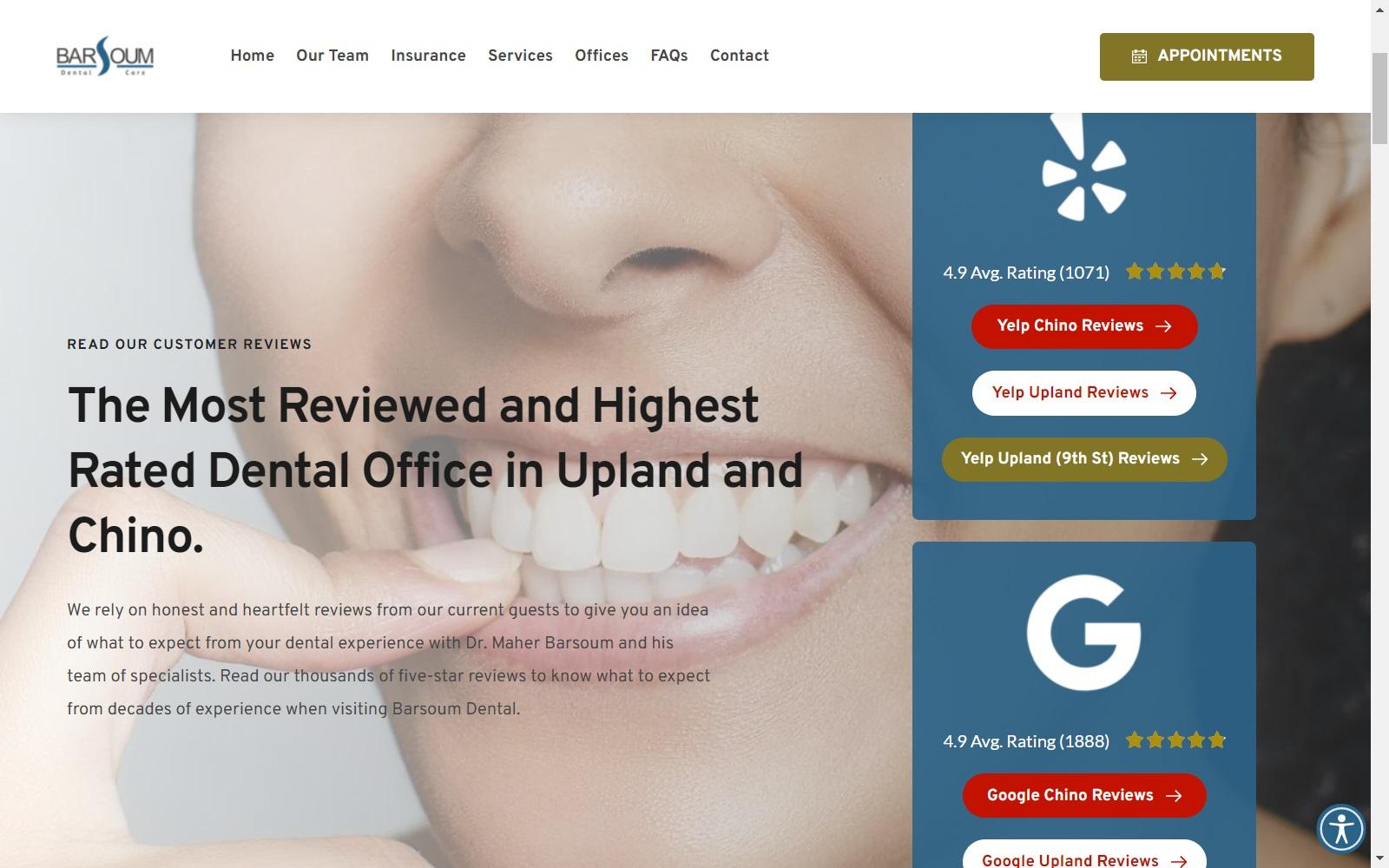 Barsoum Dental screenshot