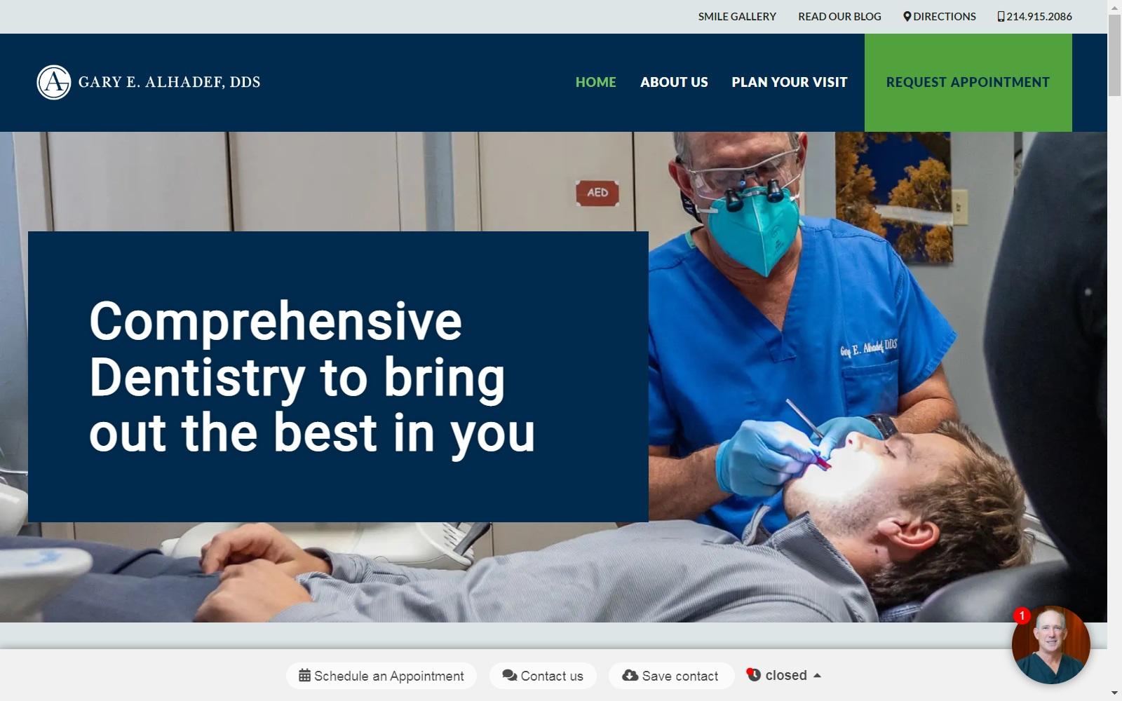 Dallas Cosmetic Dental - Gary Alhadef, DDS screenshot