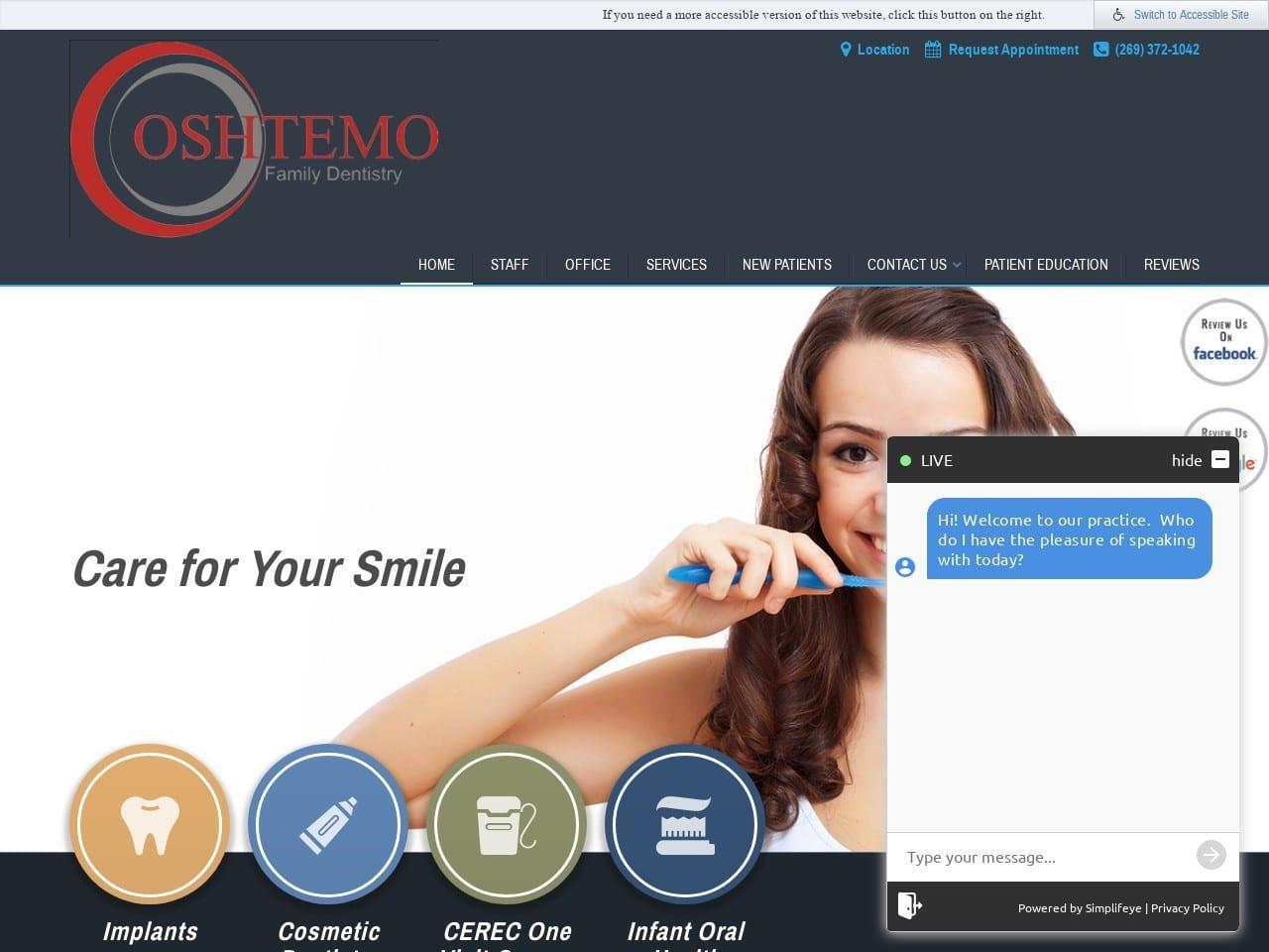 Oshtemo Family Dentist screenshot