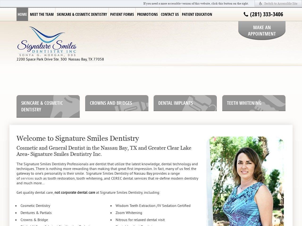 Dr. Sonya G. Morgan DDS screenshot