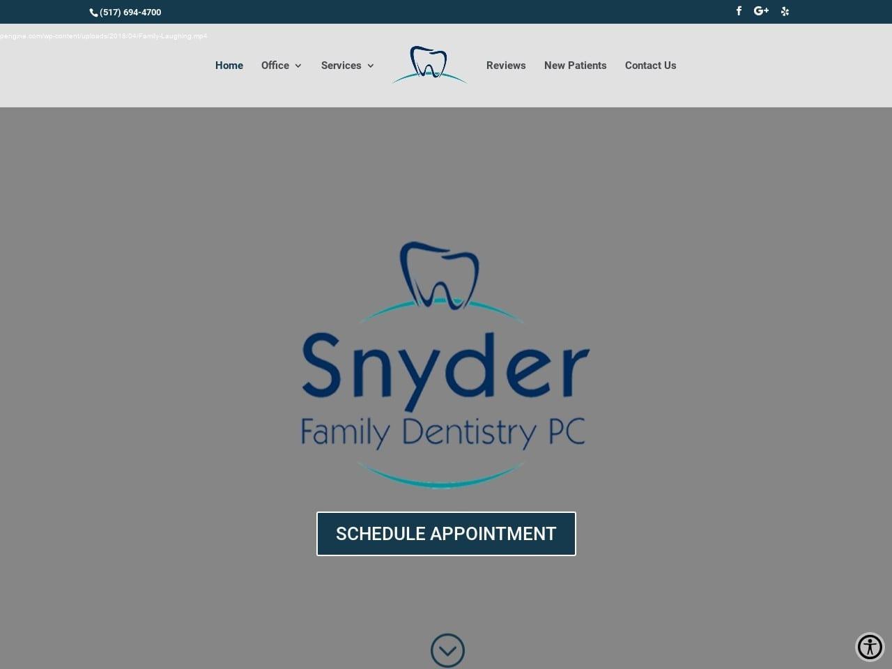 Kelly Anne Snyder DDS P.C. screenshot