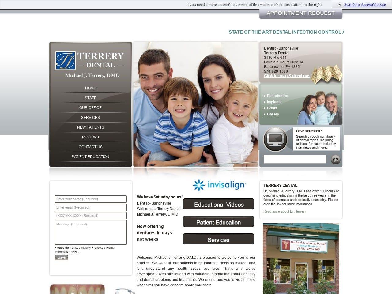 Dr. Michael J. Terrery DMD screenshot
