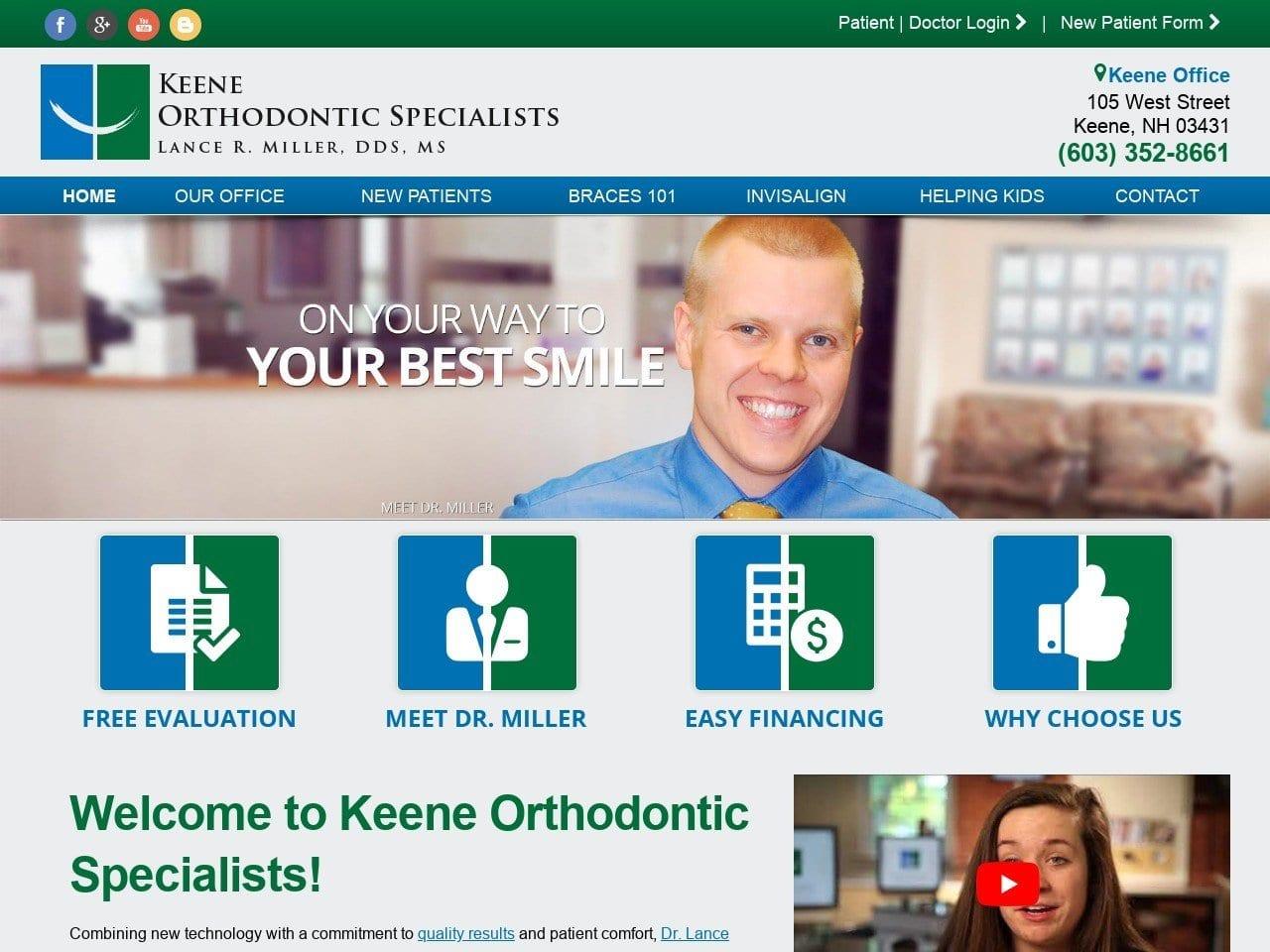 Keene Orthodontic Specialists screenshot