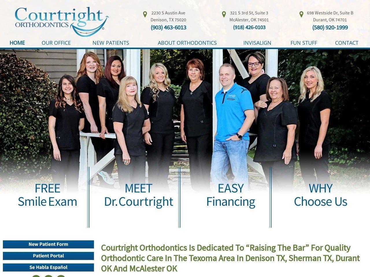Courtright Orthodontics screenshot