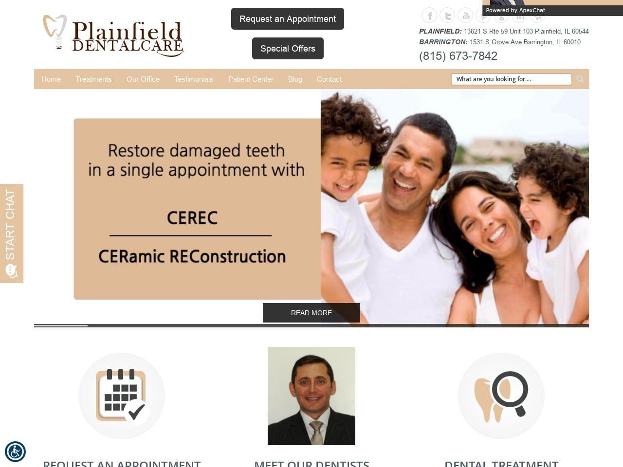 Plainfield Dental Care screenshot