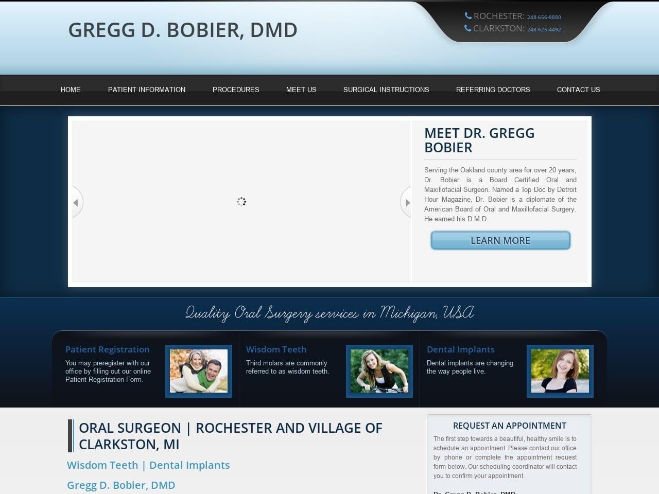Dr. Gregg D. Bobier DMD screenshot
