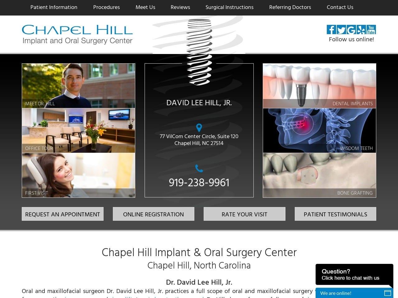Chapel Hill Implant & Oral Surgery Center screenshot