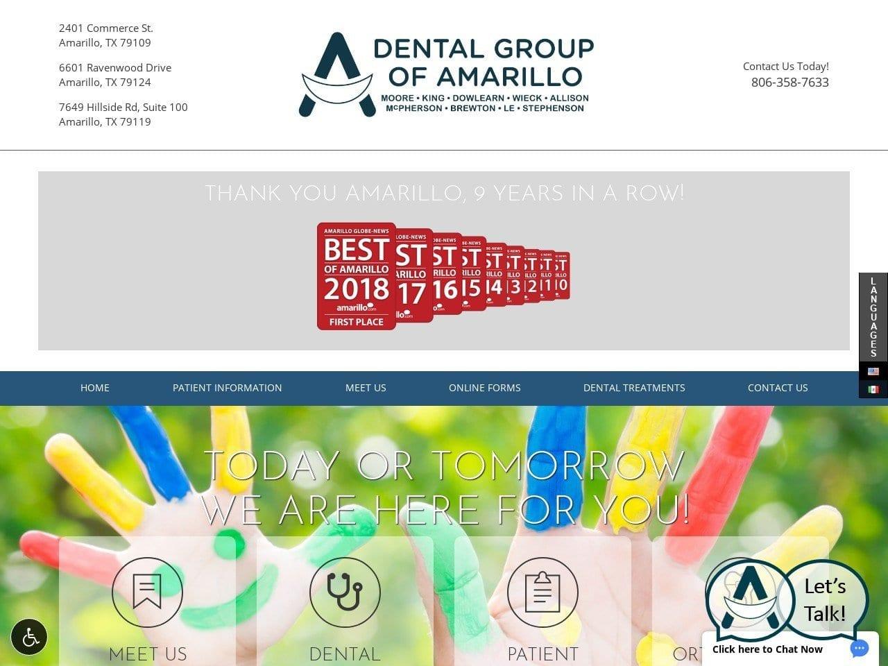 Dental Group of Amarillo Coker Joel R DDS screenshot