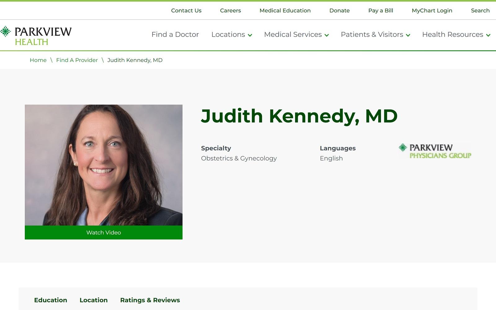 Judith Kennedy MD