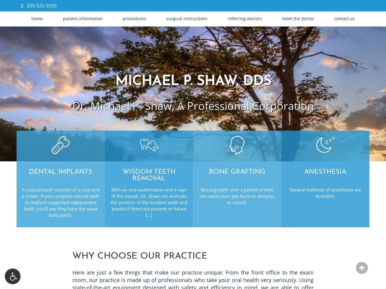 Shaw Michael P DDS screenshot