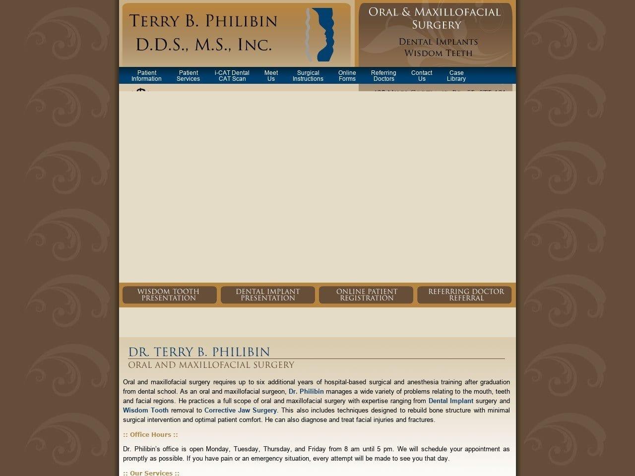 Terry B Philibin Inc Philibin Terry B DDS screenshot