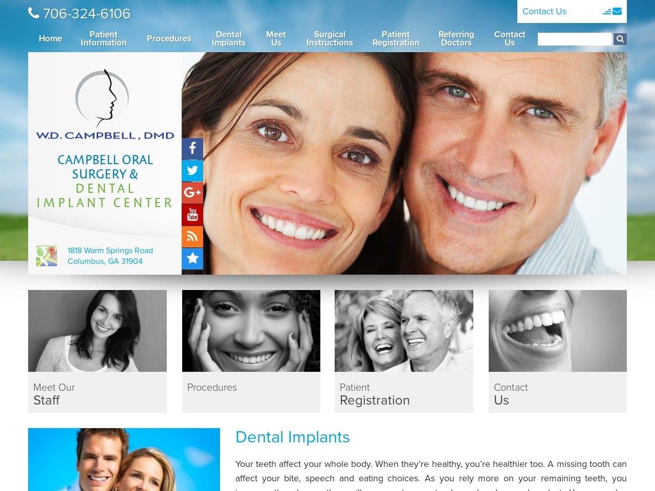 Campbell Oral Surgery & Implan screenshot