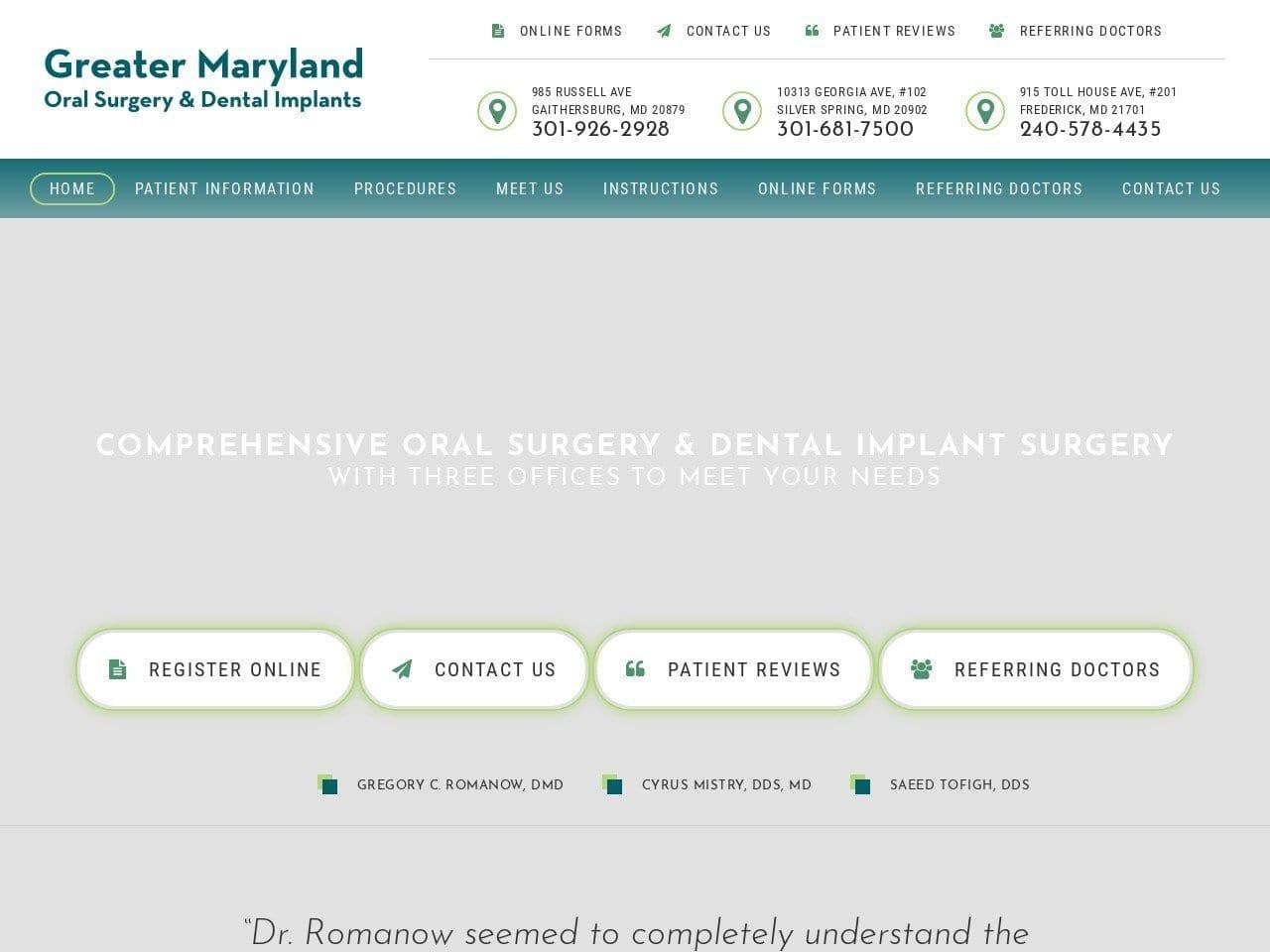 Dr. Gregory Romanow DMD screenshot