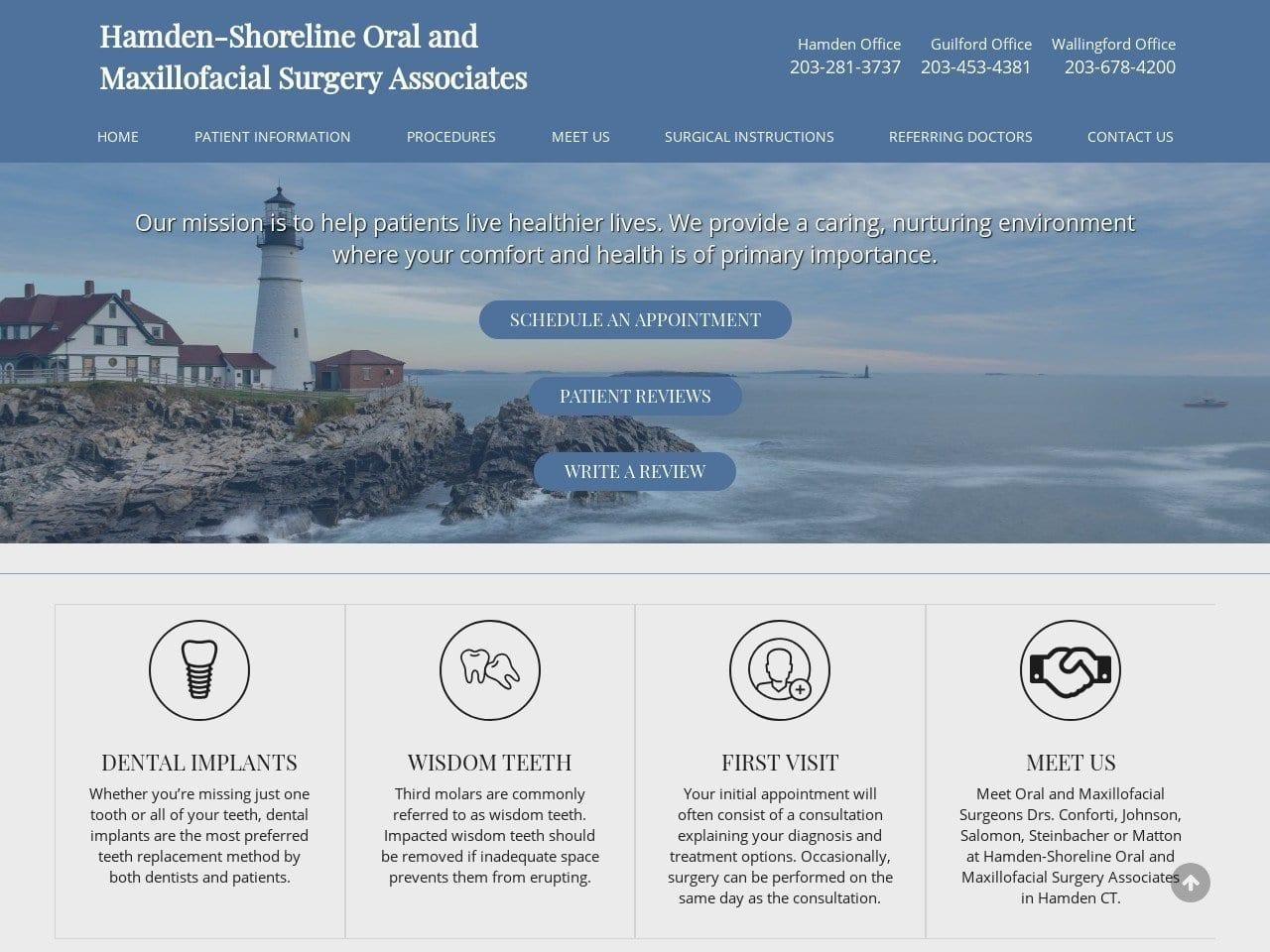 Hamden-Shoreline Oral & Maxillofacial Surgery Associates screenshot