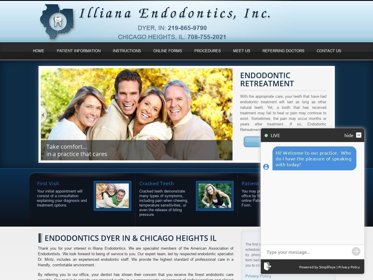 Illiana Endodontics Inc screenshot