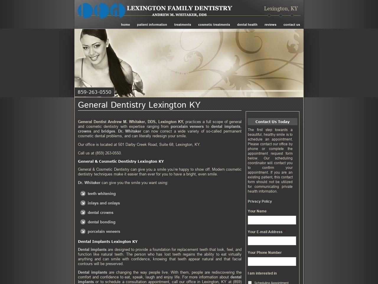 Lexington Family Dentist screenshot