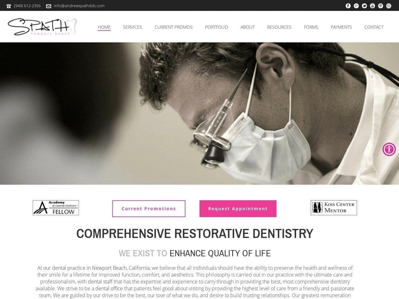 Andrew Spath DDS screenshot