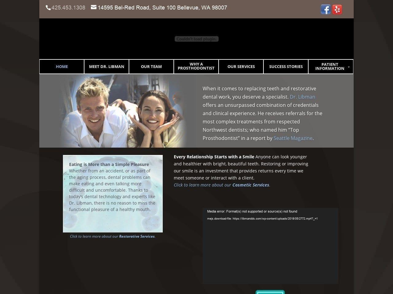 Dr. Warren Libman D.D.S. M.S.D screenshot