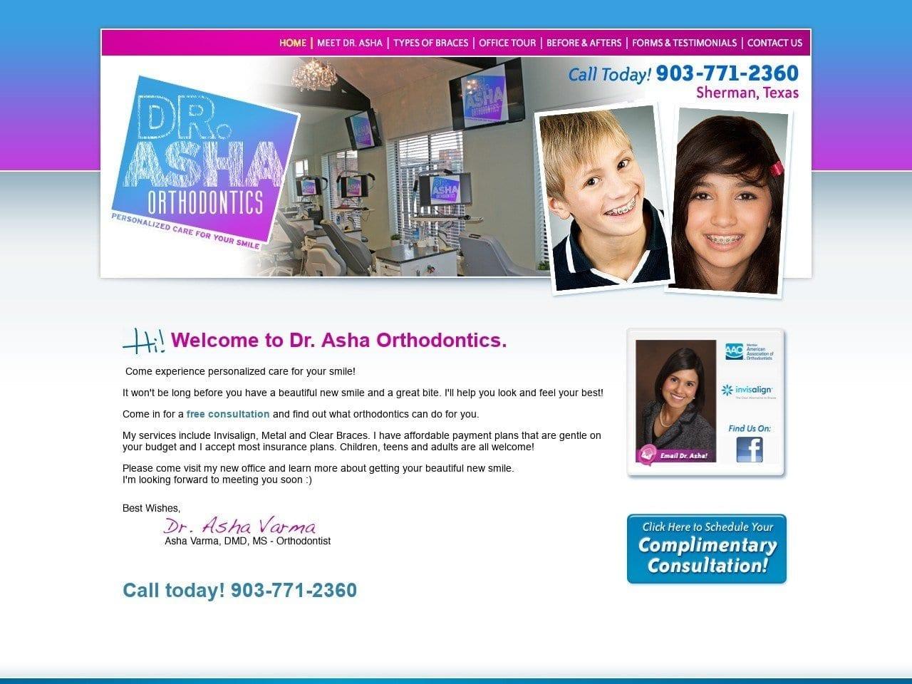 Dr. Asha Orthodontics screenshot