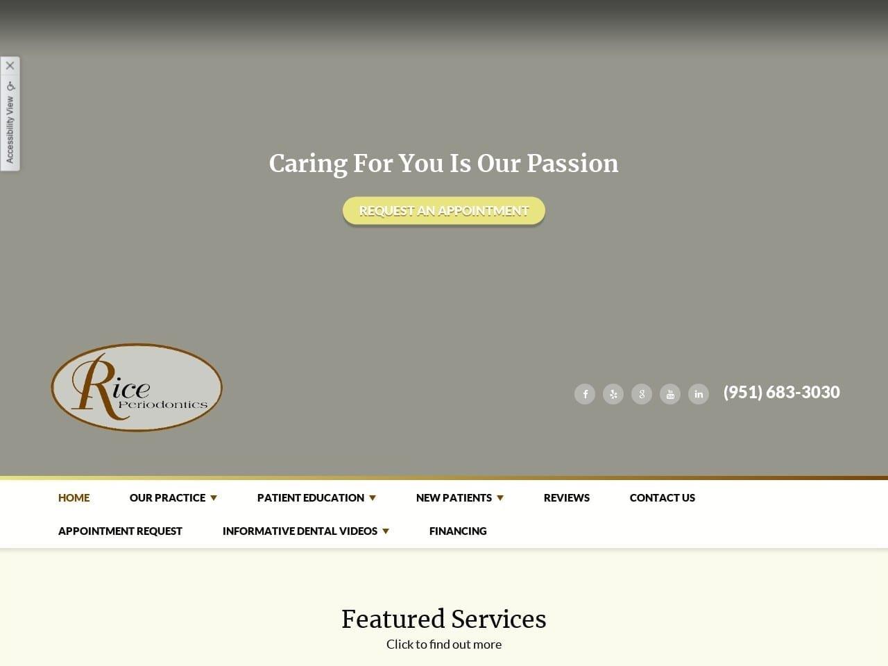 Rice Periodontics Dentist screenshot