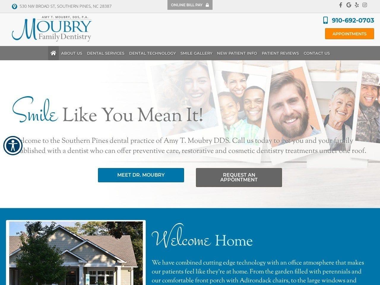 Amy T. Moubry DDS screenshot