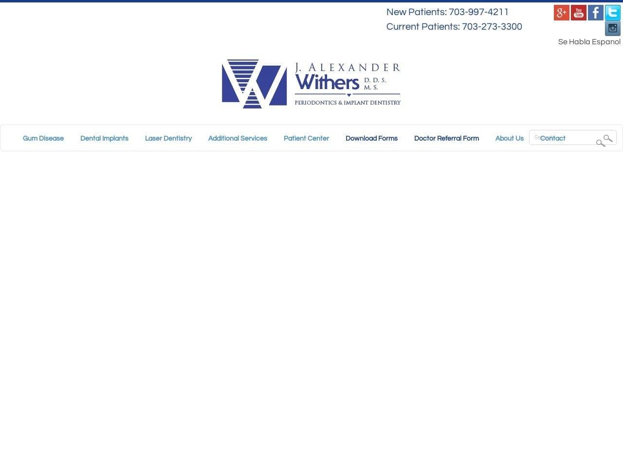 J. Alexander Withers DDS screenshot