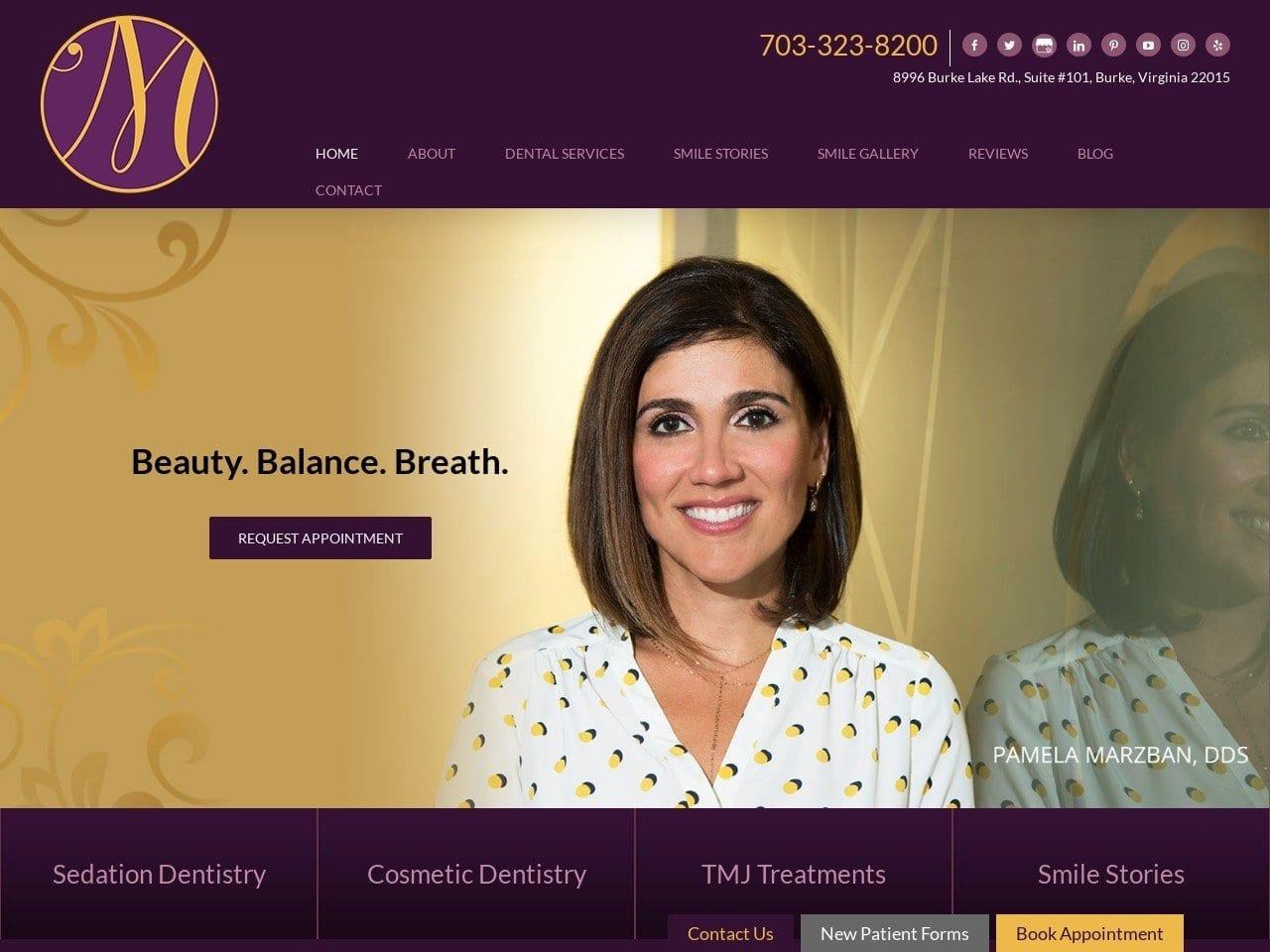 Dr. Pamela Marzban DDS screenshot