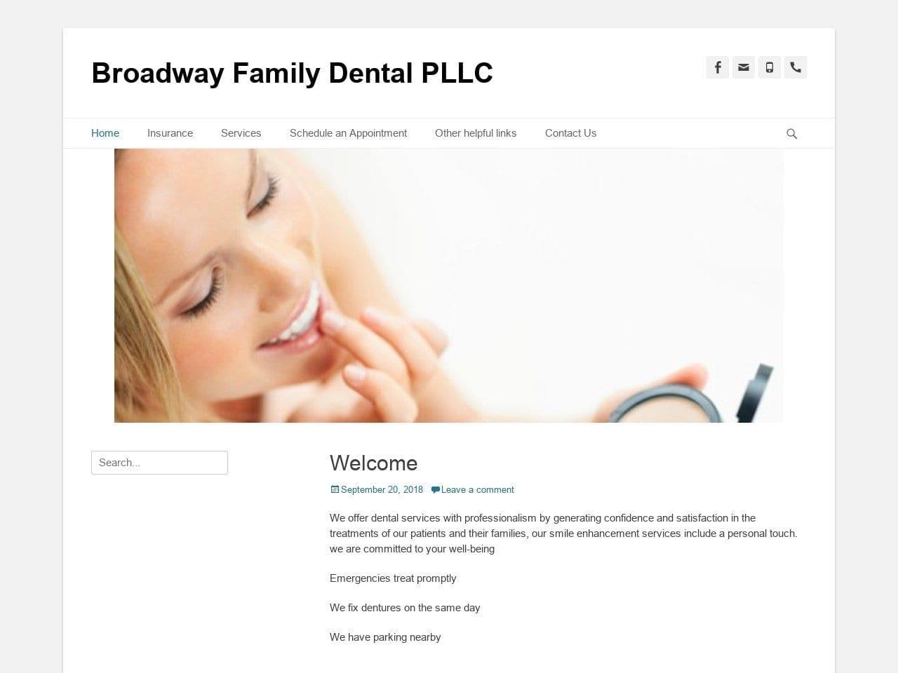 Broadway Family Dental screenshot