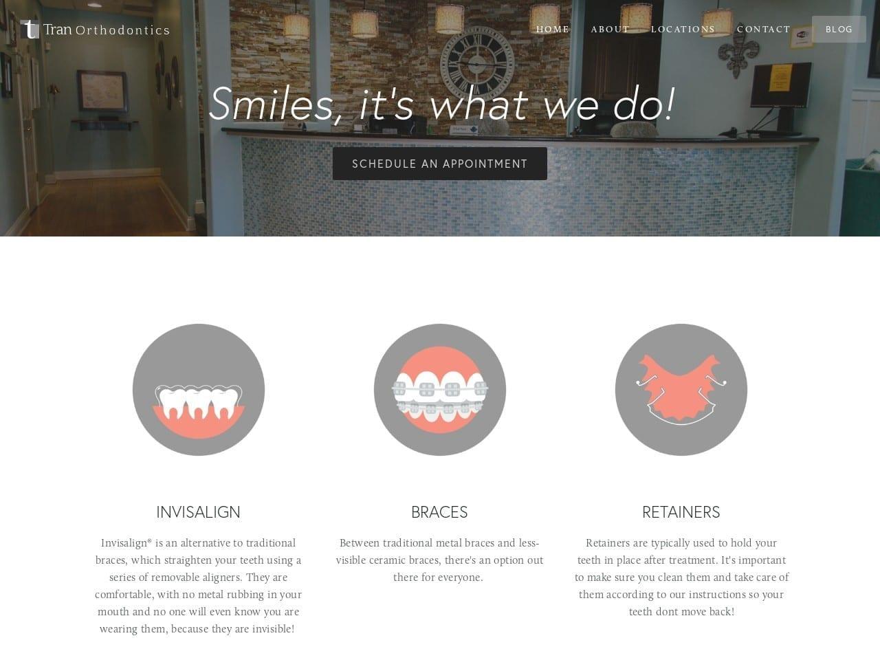 Tran Orthodontics screenshot