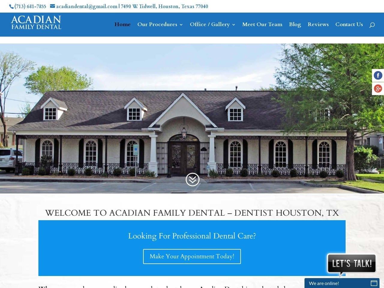 Acadian Family Dental screenshot