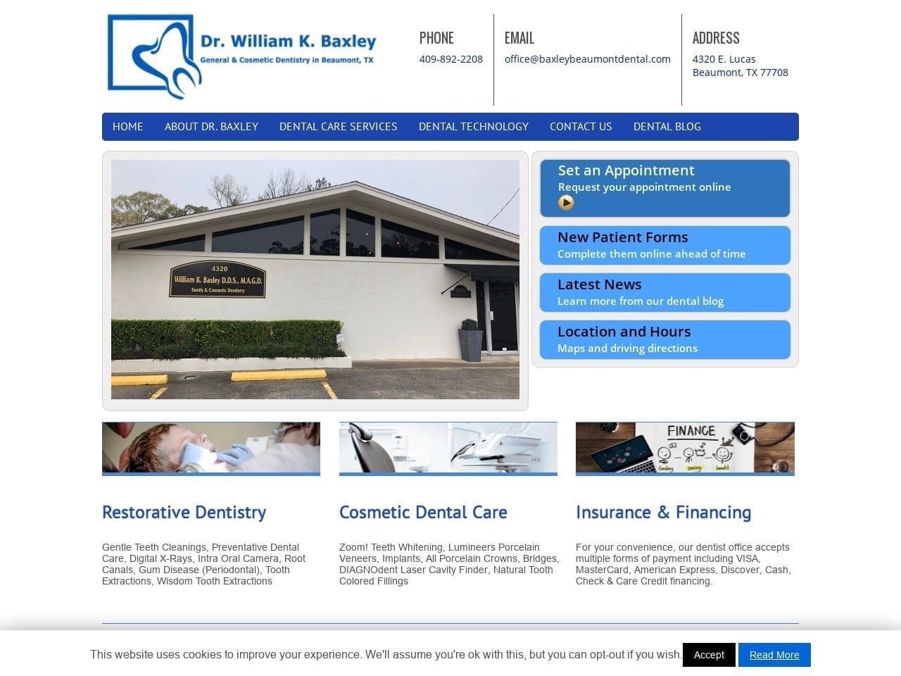 William K. Baxley D.D.S. screenshot