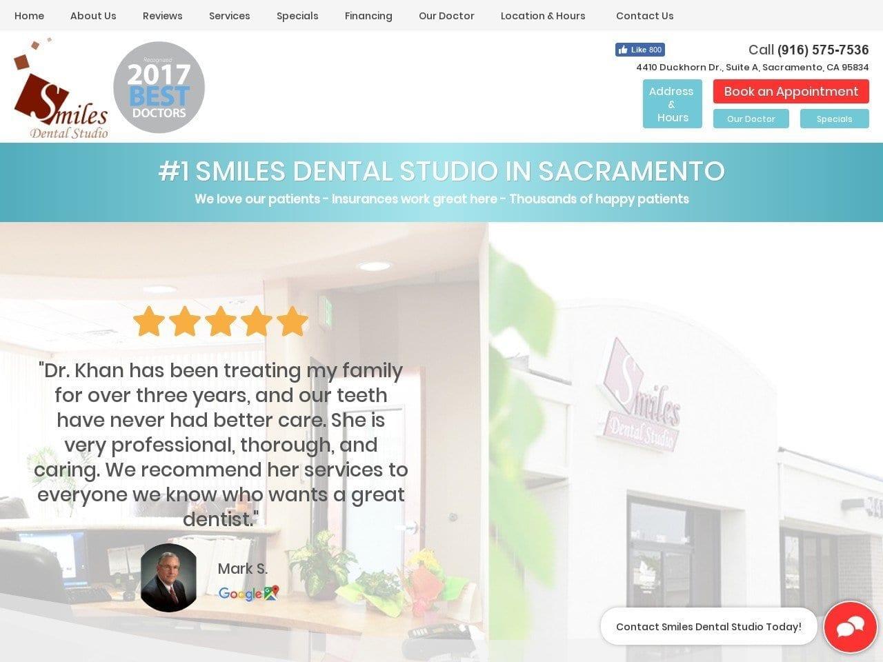 Smiles Dental Studio Dr. Neelofar Khan DDS screenshot