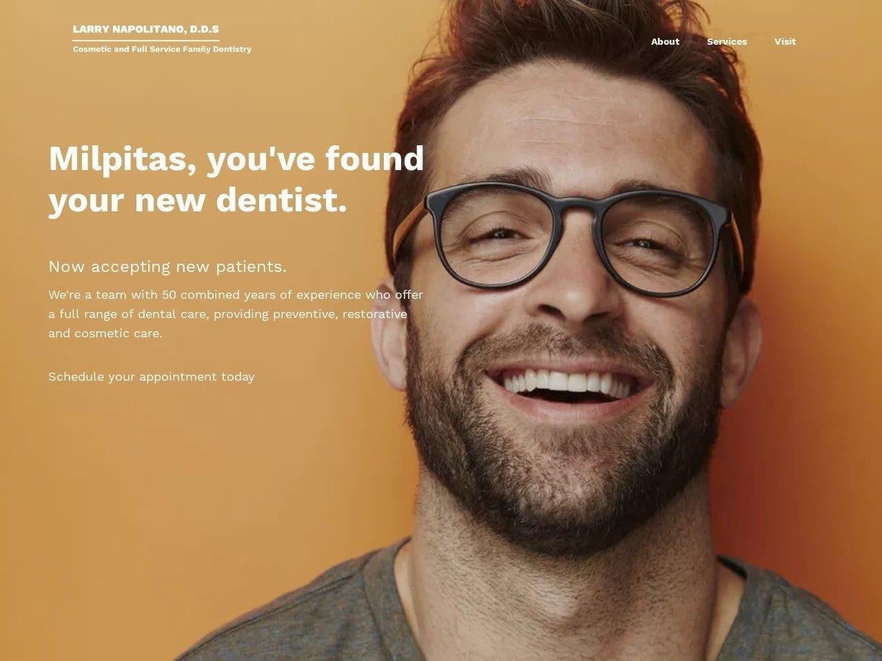 Larry Napolitano DDS screenshot